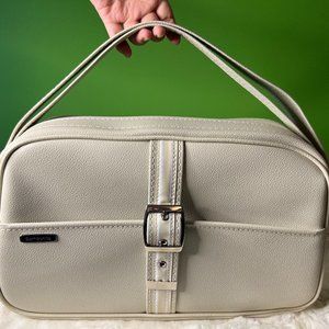 Vintage Samsonite Saturn II Shoulder Bag 15 x 11 x 5 Cream Adjustable Strap